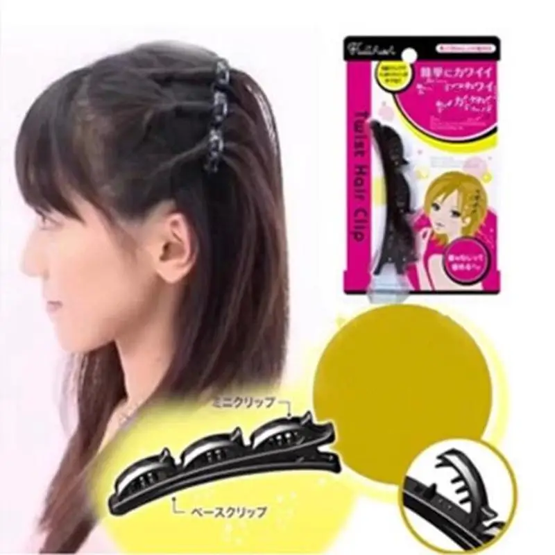 

New Creative Practical Women Double Clips Barrette Comb Hairpin Hair Disk hair jewelry