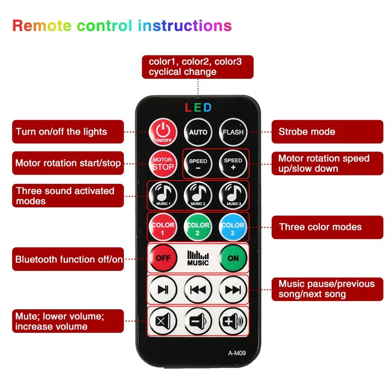 RGB Bluetooth Дискотека волшебный хрустальный шар светодиодный этап эффект освещения лампы 9 W USB DJ DMX вечерние дистанционное управление звуковой