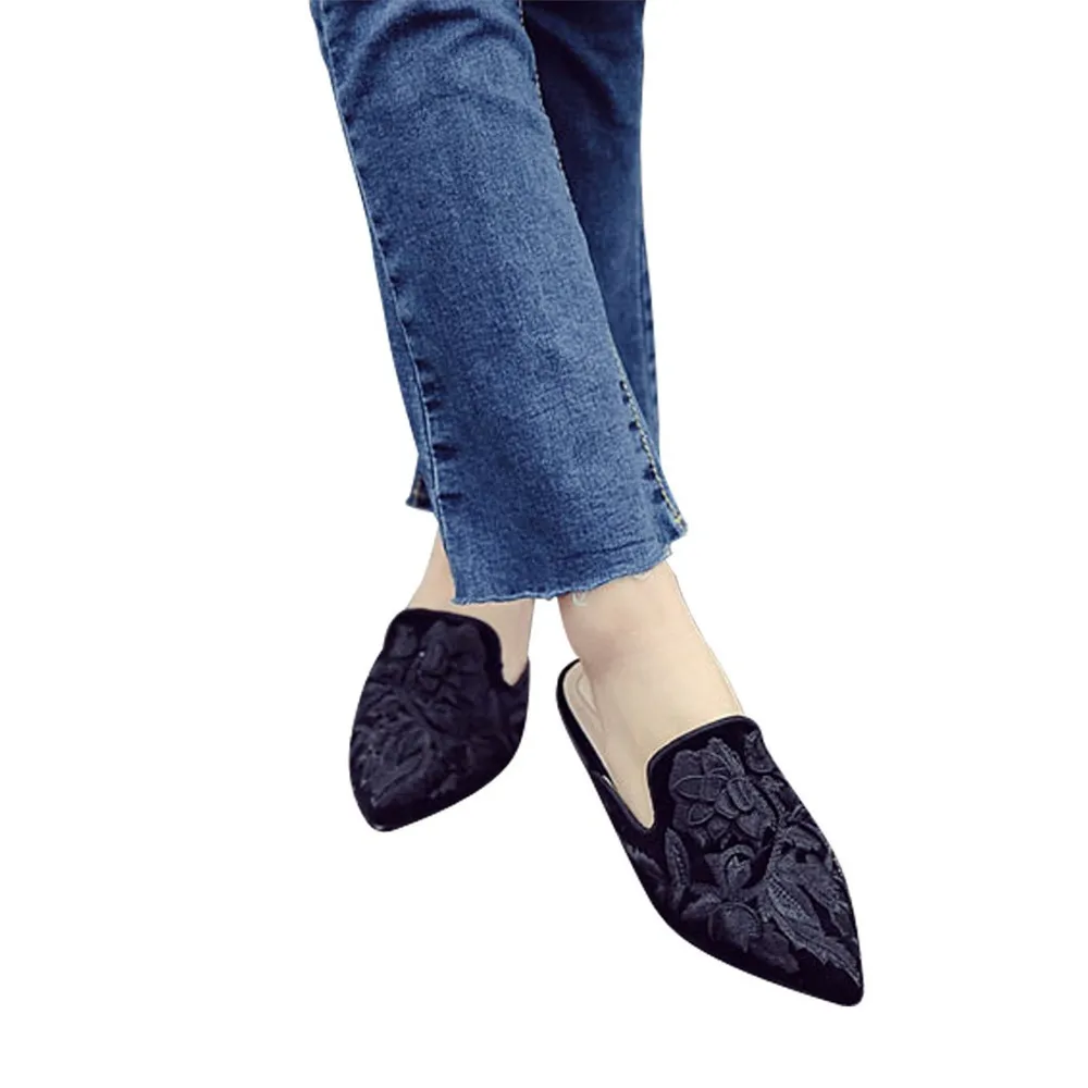Flat Shoes Women mule slipper 2018 Home Slippers Women Christmas116