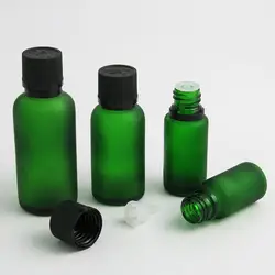 10x5 мл 10 мл 15 мл 20 мл 30 мл 50 мл 100 мл эфирное масло Матовая бутылка из зеленого цвета с пластиковой черной крышкой для жидкая Косметика замок