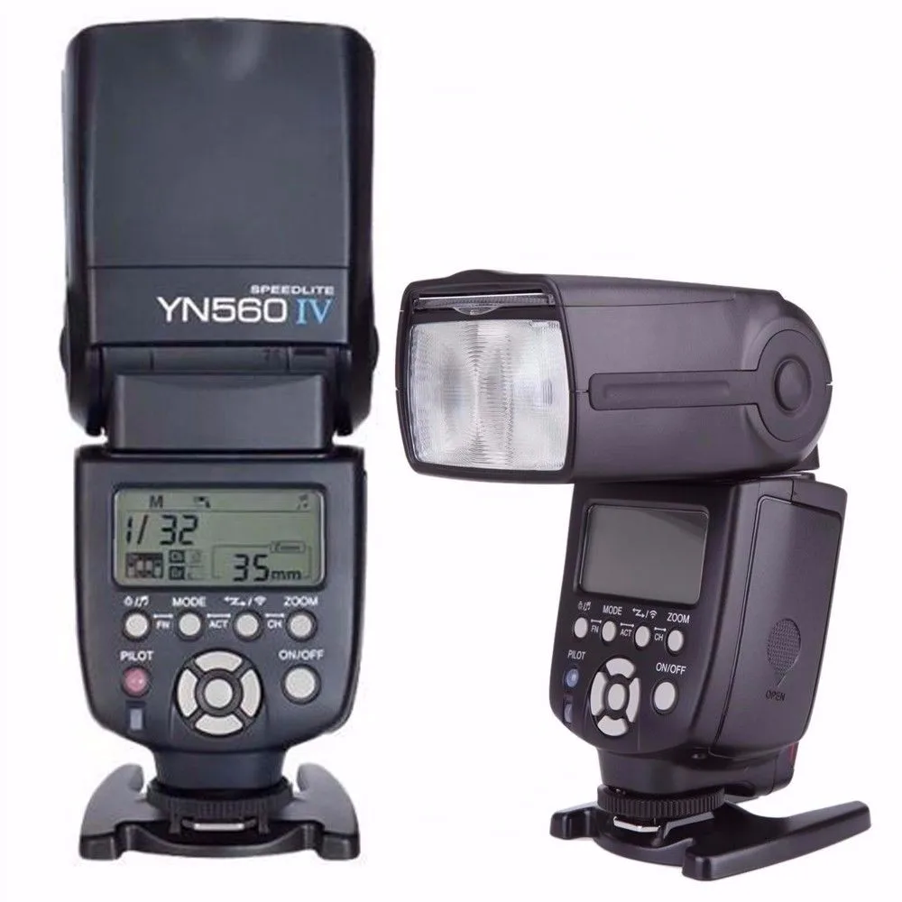 YONGNUO 2 шт. YN-560 IV универсальная вспышка Speedlite с передатчиком 560TX для Canon Nikon Fujifilm фонарик камера с рассеивателем