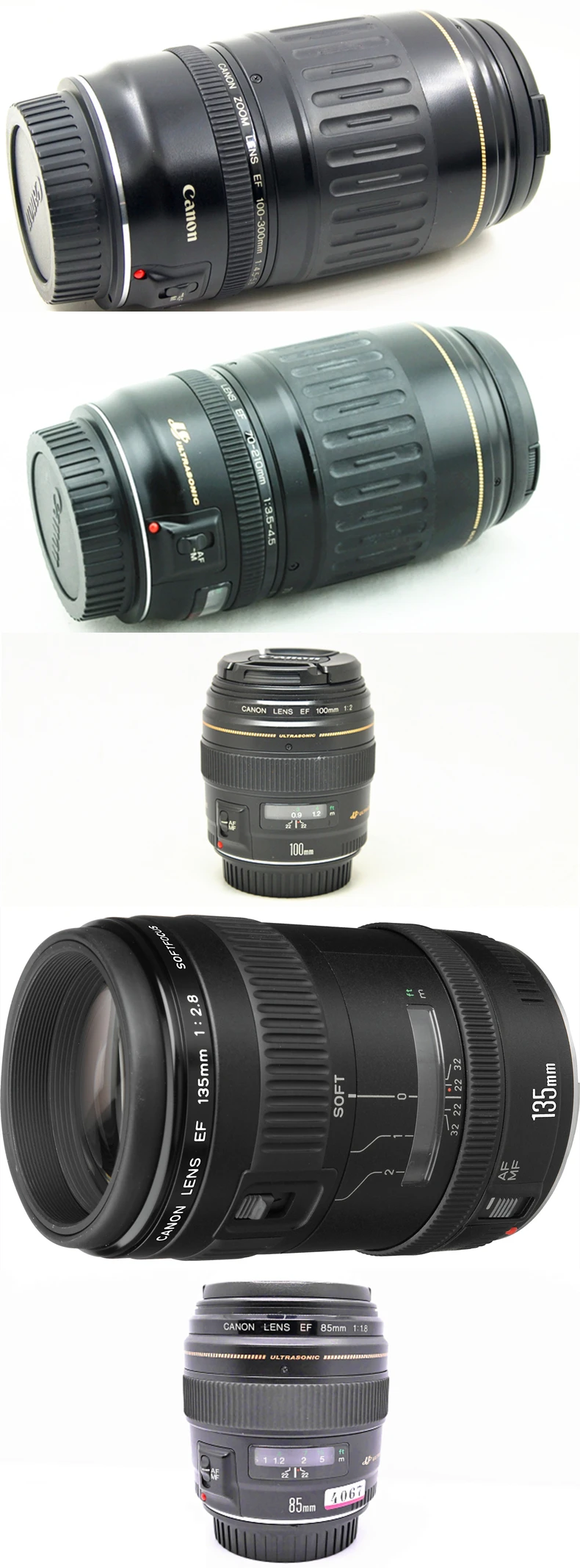 Бленда ET-65 III для Canon EF 100-300 мм f/4,5-5,6 70-210 мм f3.5-4,5 100 мм f2 85 мм f1.8 USM 135 мм f2.8 ET65III ET-65III