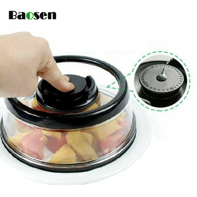 

1Pcs Magic Vacuum Food Sealer Hand Press Vacuum Food Fresh Keeping Cover Kitchen Instant Food Sealer Cover Kitchen Tools