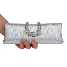 Дизайнерский Золотой клатч U резная пуговица Кристалл женский клатч бриллиантовый дневной Клатч женский ПУ Кошелек Дамская Вечерняя Сумка