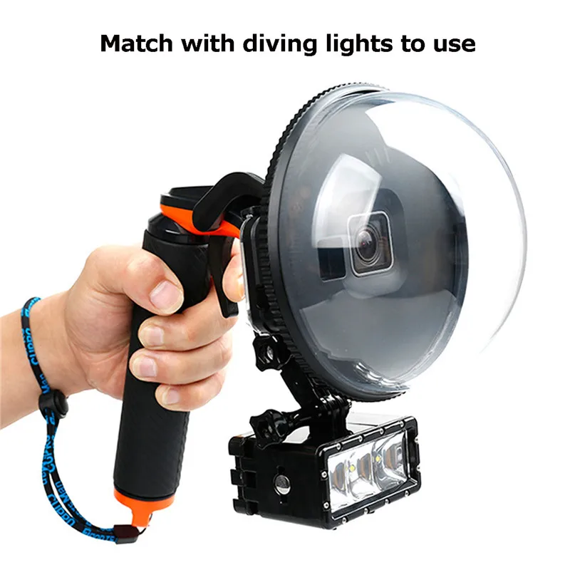 

New Dome Port Lens For Gopro Hero 5 Accessories Transparent Cover Diving with Waterproof Housing Case for Underwater Photography