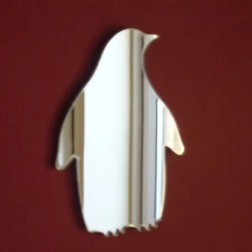 

Penguin Mirror Miniature Penguins for crafting and decorative use.