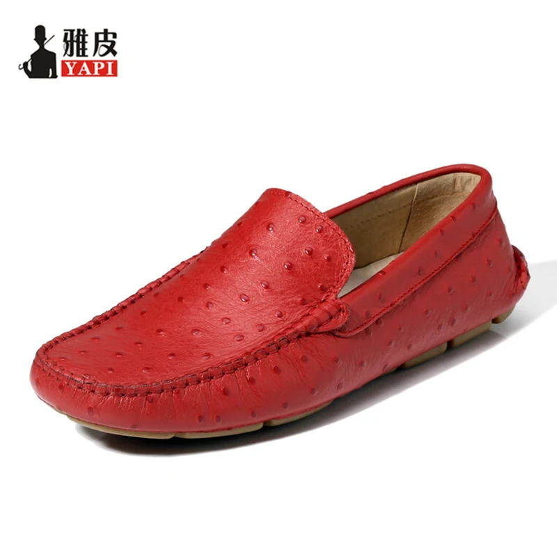 Clearance Sale !! TOP Soft Genuine Leather Ostrich Prints Mens Casual SLIP-ON Penny Loafer Lazy Man Driving Boat Shoes Clearance Sale !! TOP Soft Genuine Leather Ostrich Prints Mens Casual SLIP-ON Penny Loafer Lazy Man Driving Boat Shoes