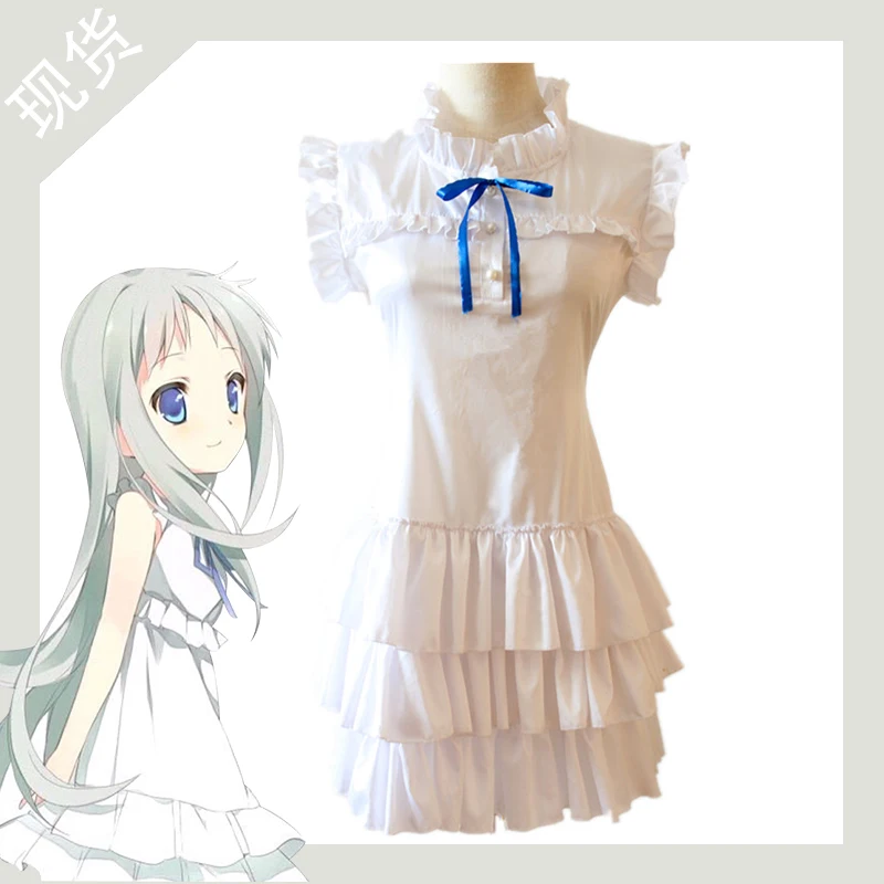 Аниме Anohana: The Flower We Seen тот день косплей мультфильм Honma Meiko Menma cos японское женское