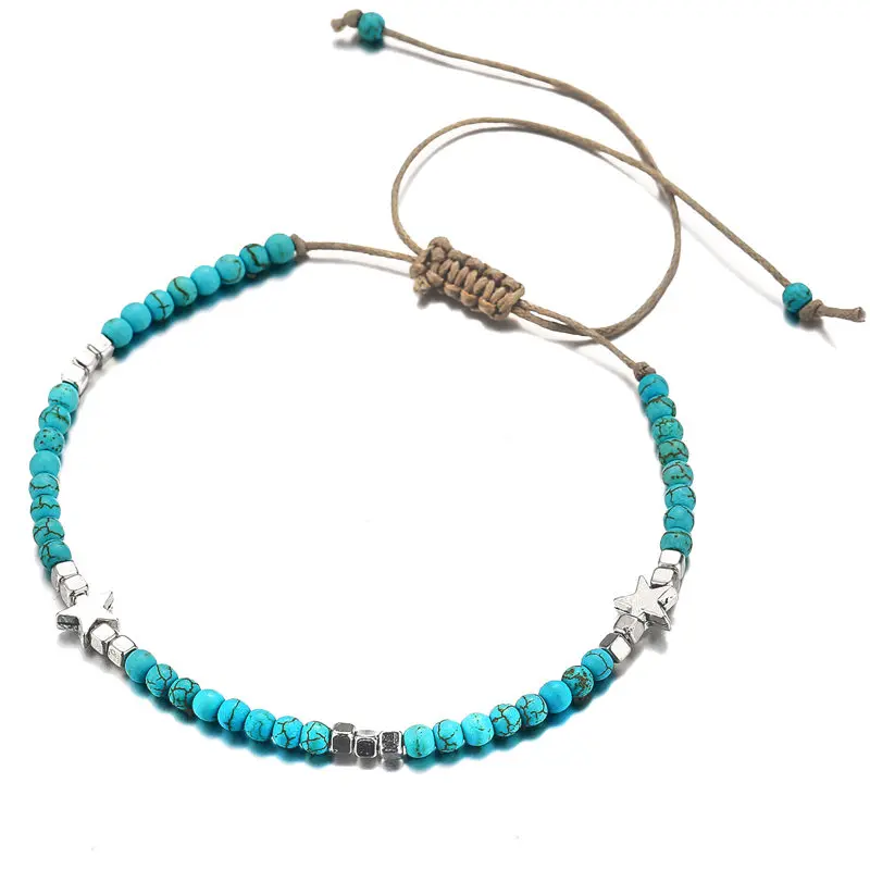 Bohemian Star Decorated Women's Anklet | Muduh Collection