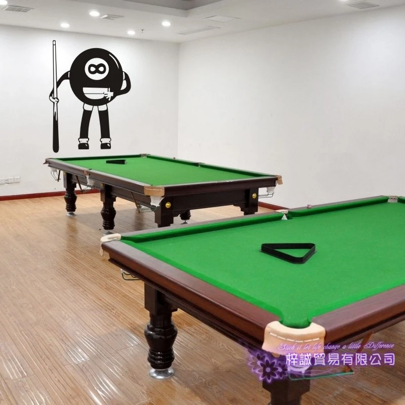 autocollant mural Billard Autocollant Snooker Decal Posters Parede Decor Mural pour salle de billard