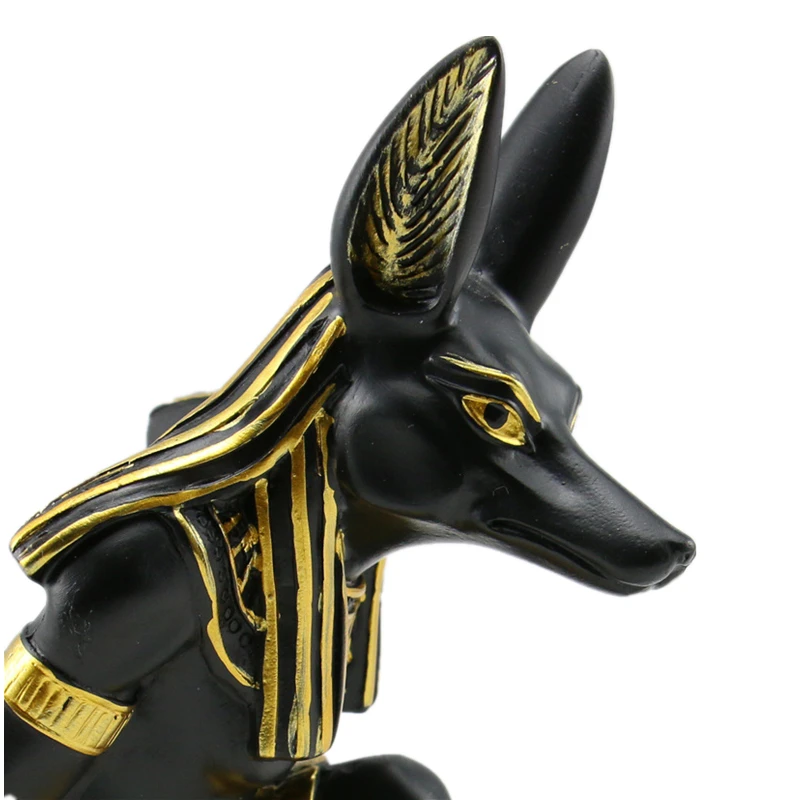 VILEAD 7 ''Статуэтки из смолы Anubis God для вина статуэтки египетская собака Бог