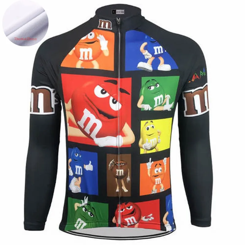 

2019 Ms&Ms Cycling Jerseys Men Fleece long Sleeves clothing Ropa Ciclismo Maillot Bicycle MTB Bike Fleece long Clothing Sports
