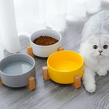 

LUDA Cat Bowl Dog Water Feeder Bowl Cat Kitten Drinking Fountain Food Dish Pet Bowl Goods