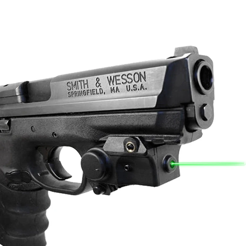 Pistol Railed Red Green Laser Sight Compact Mini Mountable Guns And Weapons Army Self Defense Laser For Glock 17 19 Lasers Aliexpress