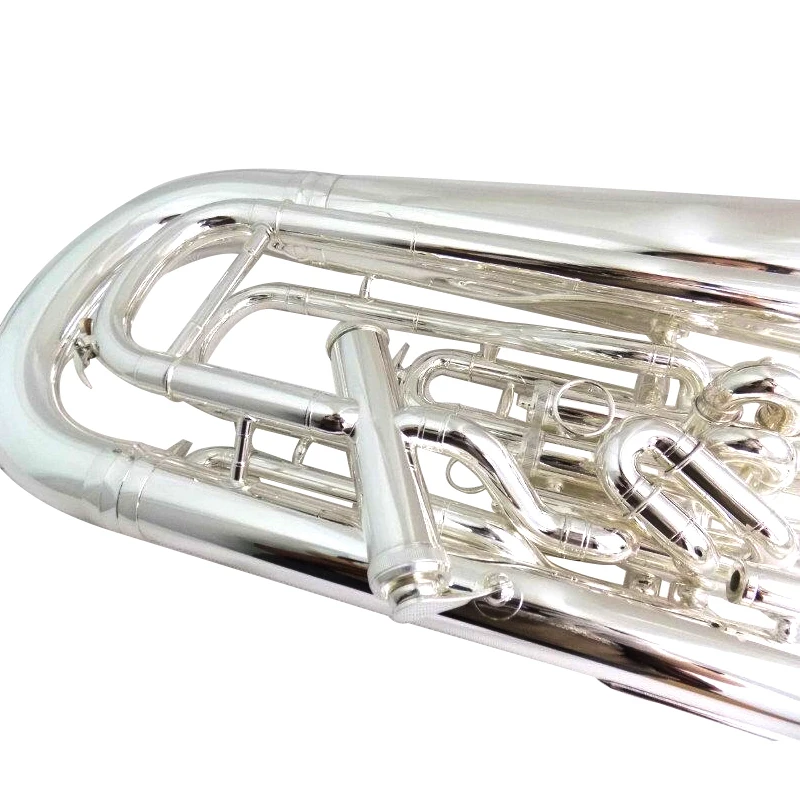 Bb euphonium система компенсации посеребренные рога 3 + 1 поршневые Музыкальные
