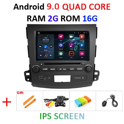 " ips экран DSP Android 9,0 4 Гб ram 64 Гб rom автомобильный dvd-плеер для Mitsubishi Outlander gps стерео радио приемник навигация ПК - Цвет: 9.0 2G 16G IPS