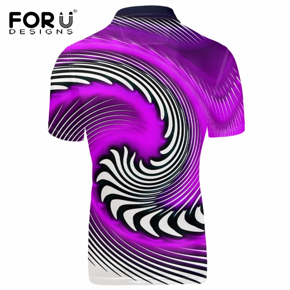 Forudesigns модная мужская с коротким рукавом Цветастая Рубашка-Поло, высокое качество Мужская Удобная классный дизайн футболки-поло мужской