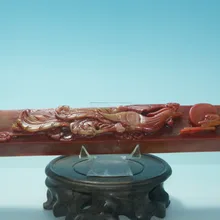 Китай Шушан камень старый резной отличное каллиграфия посуда пресс-папье Феникс скульптура