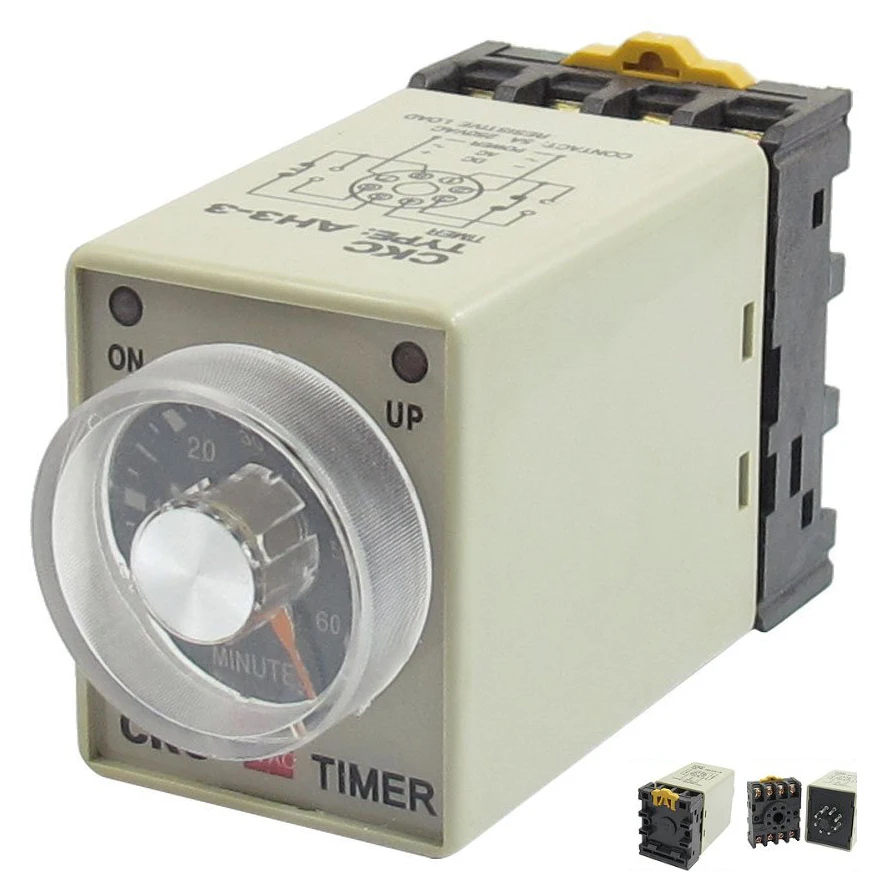 AUTO AC 110V 8P 0 60 Minutes Range Adjustable Delay Timer ...