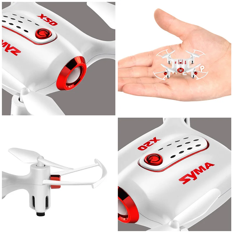 Оригинальный Syma X20 2 4G 4CH гироскоп Карманный Дрон Quacopter с безголовым режимом