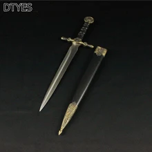 Little Home Decor Sword Leather Scabbard Handle Cosplay Metal Swords Stainless Steel Blade Props Gift Beautiful