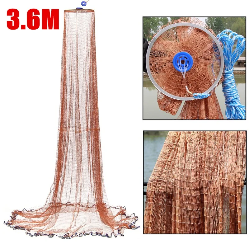 3,6 м 6X12FT прочная нейлоновая сетка рыболовные сети, рыболовные снасти, рыболовное оборудование, литьевая сеть, все для рыбалки