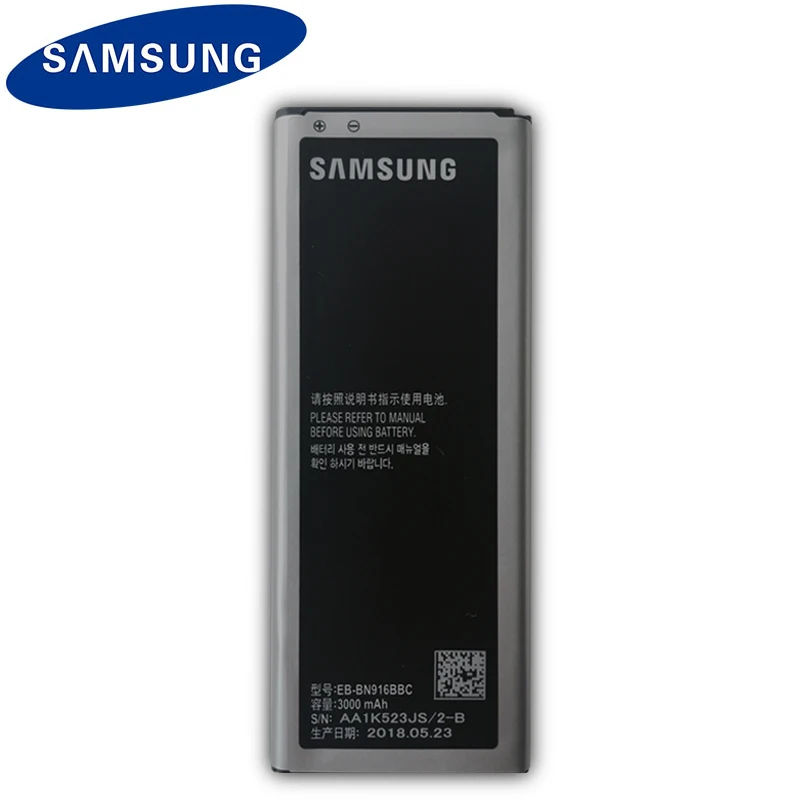 Samsung сменный аккумулятор EB-BN916BBC для samsung GALAXY NOTE4 N9100 N9108V N9109V N9106W NOTE 4 с NFC 3000mAh