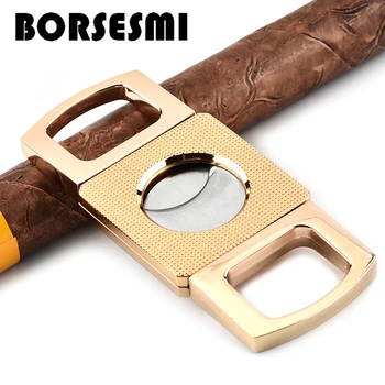 

High quality 56Ring Zinc alloy cigar scissors portable travel metal cigar cutter accessories smoking pocket tool sharp