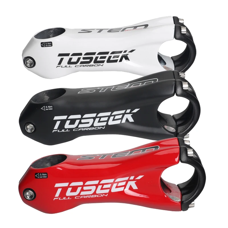 

2019 New TOSEEK Bike Stem Carbon MTB Road Bicycle Stem 31.8mm Angle 10 Length 80/90/100/110mm cycling parts