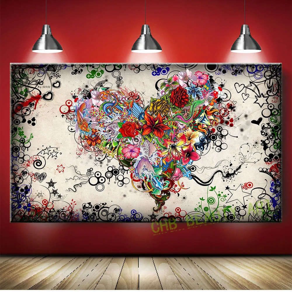 Red Poppy Flower Painting The Best Flowers Ideas Wall Art Designs Canvas Circle Flowers Style Abstract 4 Panel