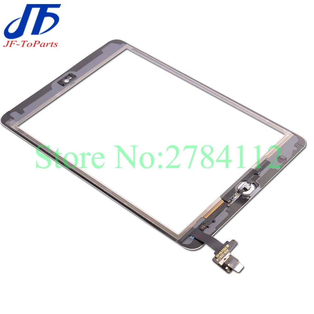 30Pcs Replacement parts For iPad mini 1 2 mini2 with ic connector + home FLEX Assembly Touch Screen Digitizer panel Glass