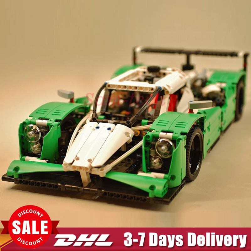 DHL LEPIN 20003 1250Pcs Technic Series The 24 hours Race Car Building Assembling Blocks Bricks Toys Compatible with 42039 lepin 20003 technic series the 24 hours race car building assembled blocks bricks enlighten toy 42039