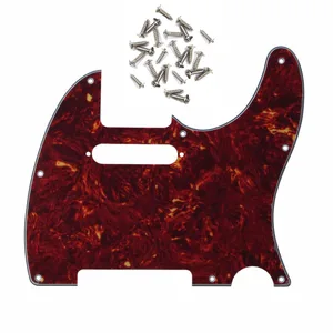 Free shipping!Red Tortoise Shell color 4Ply 8Holes Guitar Pickguard for Telecaster Style E-Guitar replacement,w/25pcs Screws Free shipping!Red Tortoise Shell color 4Ply 8Holes Guitar Pickguard for Telecaster Style E-Guitar replacement,w/25pcs Screws