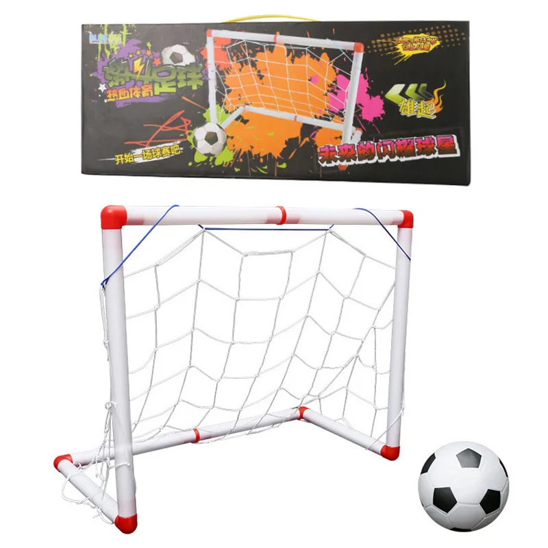 Большой Размеры Портативный складной детей Футбол чистая двери спортивные игрушки набор футбольные ворота надувной игрушки для детей