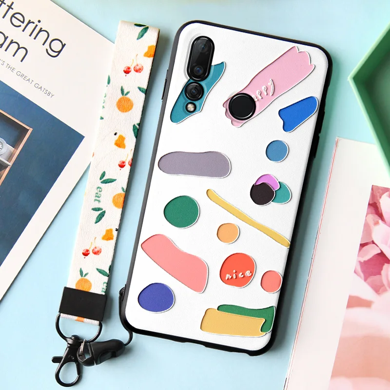 

Unibay For Huawei View 20 Case 3d relief For Honor 20i Nova 2 3 2s 4 4e 3e P9 P10 P20 P30 Smart Plus Mate 9 10 20 Pro X Cover
