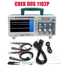 CDEK DSO1102P цифровой осциллограф Портативный 100 МГц 2 канала 1GSa/s длина записи 40 К USB lcd осциллографы сравнить DSO5102P