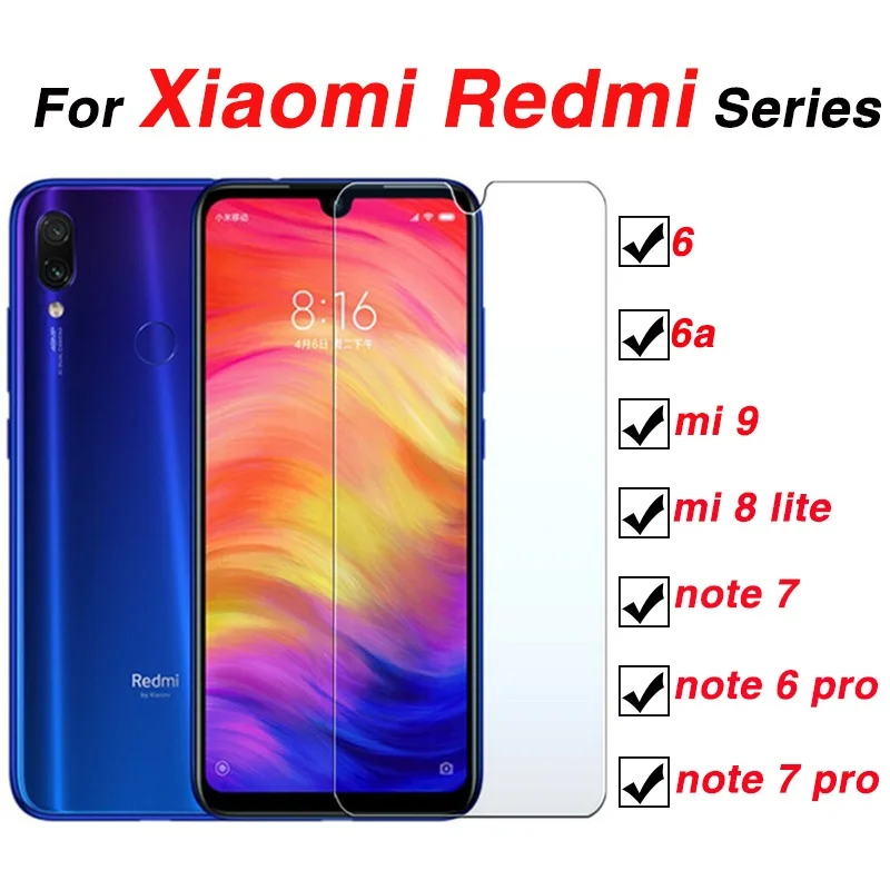 Стекло на Xiaomi Redmi Note 6 7 pro mi 8 9 lite 6a закаленное ksio redme xio xiamei note7 a6 x 3 5G xao