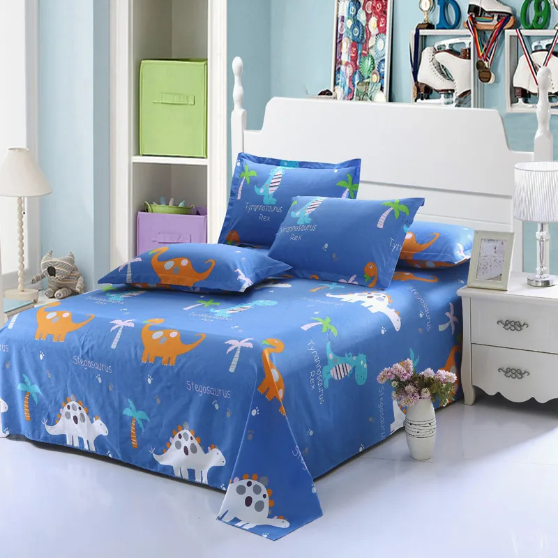 

3pcs 100% Cotton High Quality Bed Sheet Flat Sheet Bedsheet Home Bedding Linen bedspread Twin Full queen king Size Free Shipping