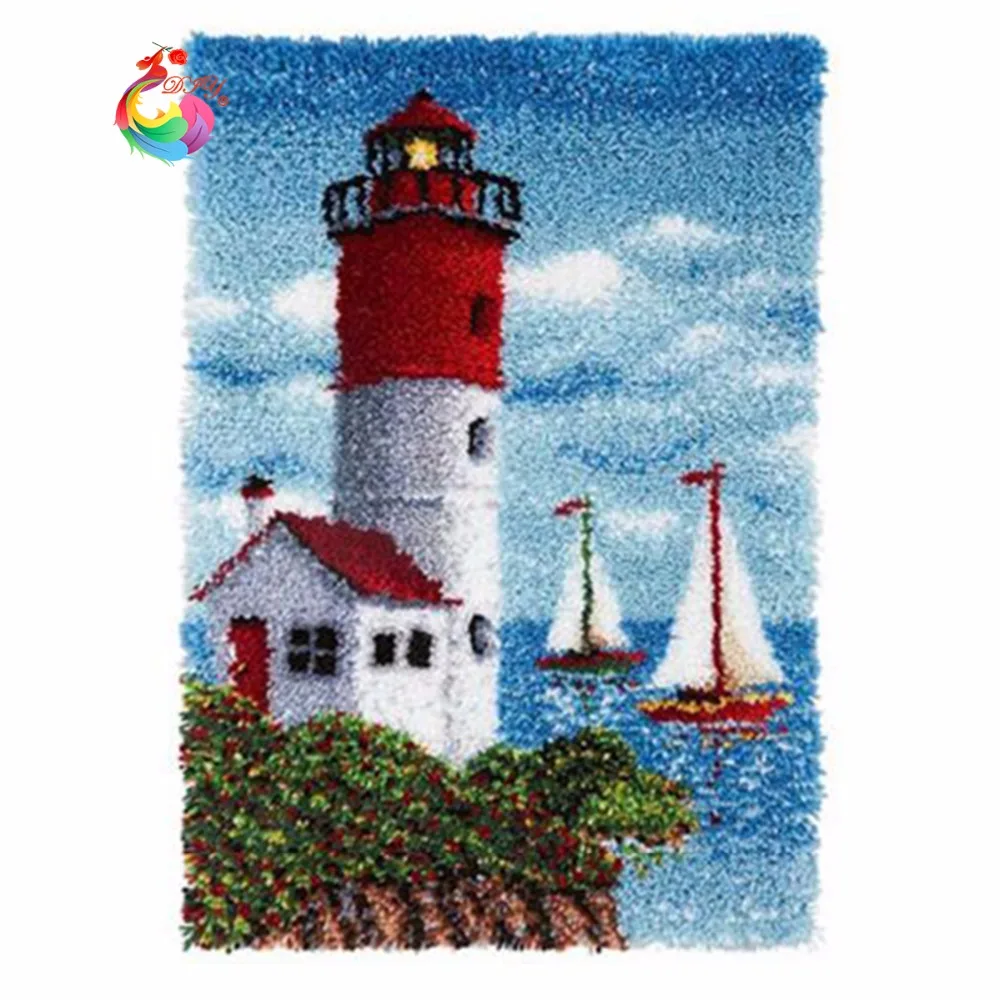 #^Special Price Unfinished Crocheting Rug Yarn Cushion Embroidery Carpet Cartoon house Mat Needlework Kit Latch Hook Rug Kit Big size110x75cm #^Special Price Unfinished Crocheting Rug Yarn Cushion Embroidery Carpet Cartoon house Mat Needlework Kit Latch Hook Rug Kit Big size110x75cm