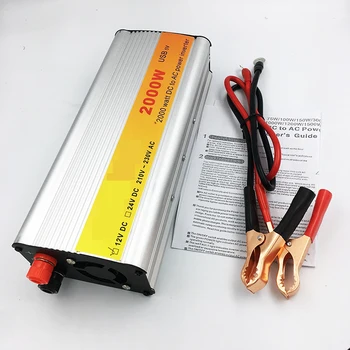 

Professional 2000W Car Inverter DC 12 V to AC 220 V Power Inverter Charger Transformer Vehicle Power Inverter Power Switch