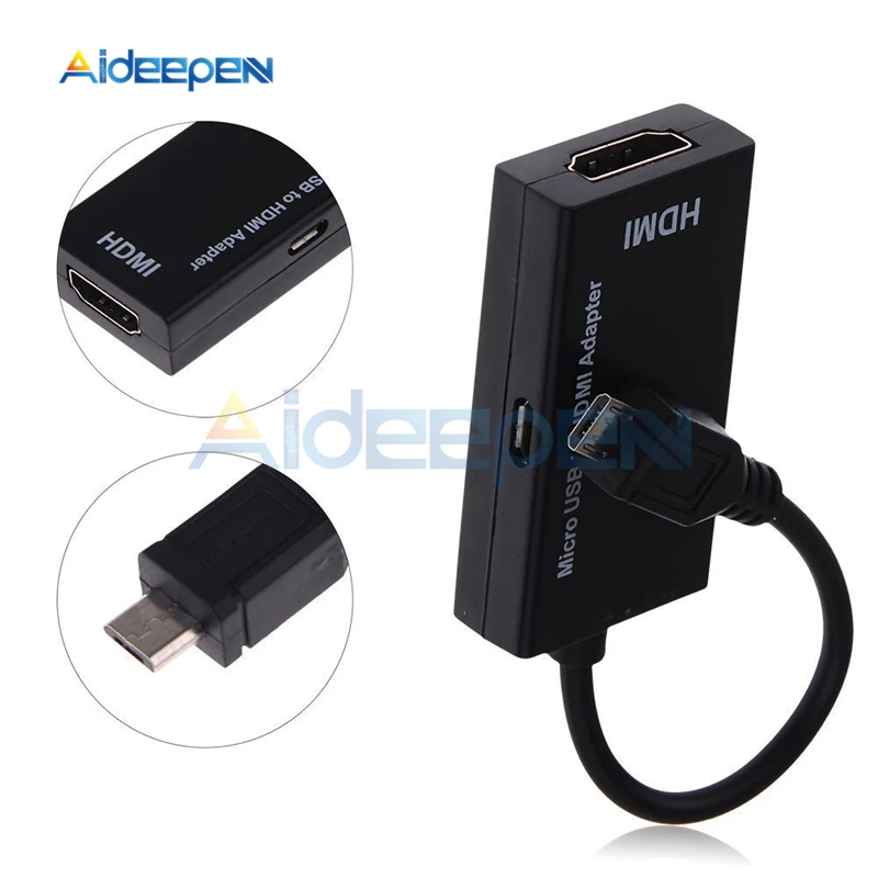Micro Usb 2.0 Mhl To Hdmi Cable Hd 1080p For Samsung Htc Lg Xiaomi2 Android  Hdmi Converter Mirco Usb 5pin Mini Adapter - Ac/dc Adapters - AliExpress