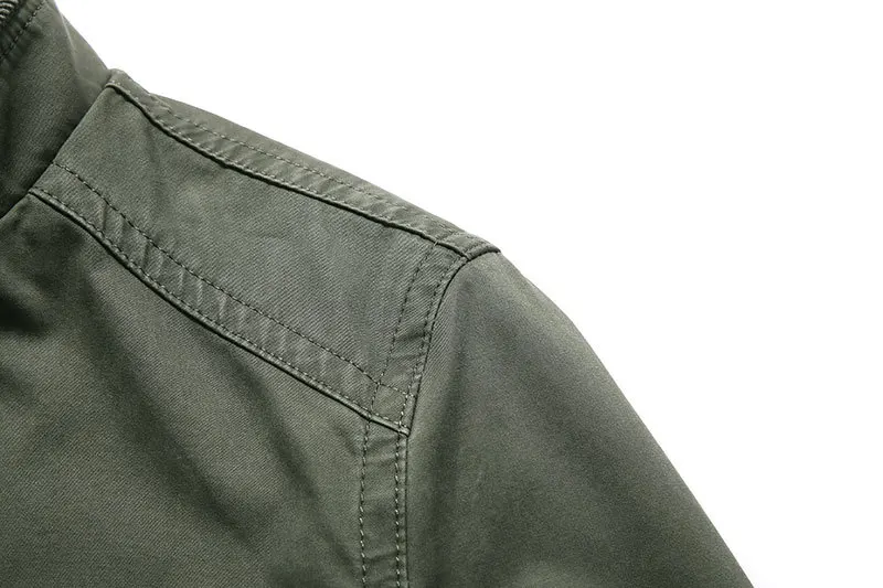 4XL 2019 Autumn Spring Brand Jacket Thin Stand Collar Coat Asia Size Drop Shipping Jackets Coats Casual Both Side Wear Military (3)