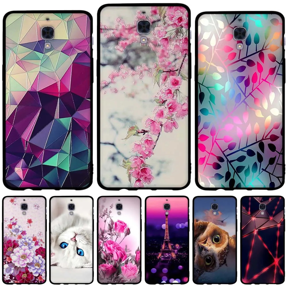 Goede Telefoon Geval voor OnePlus 3 t 3 Case A3000 Drie Gevallen 3D Opluchting Beschermende Achterkant voor One Plus 3 fundas OnePlus3 T Coque Tassen