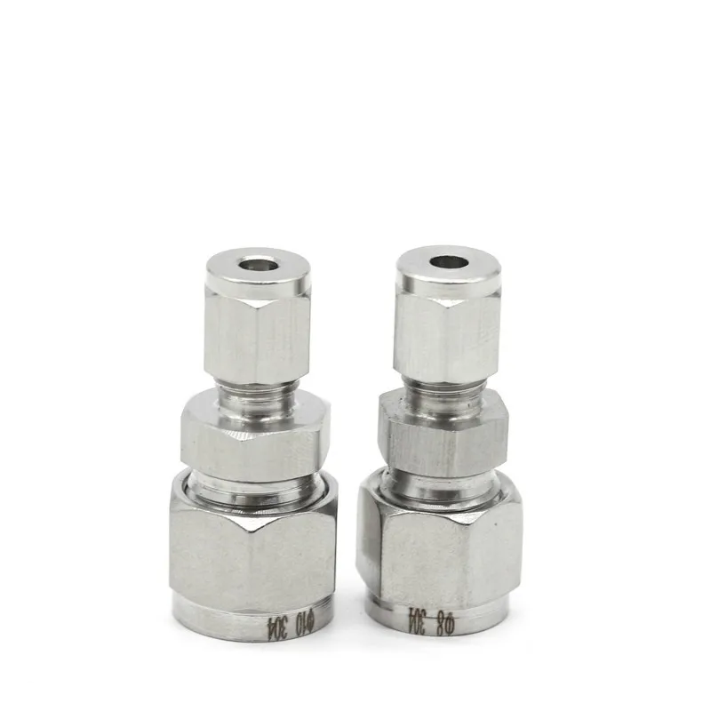 Variable diameter 3~12mm Pipe OD Double Ferrule Tube Straight Compression Fitting Coupler SS Connector Stainless Steel 304 | Обустройство