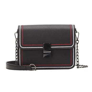 

Fashion trend Women shoulder bag corssbody bag high quality PU Embroidery stripe Women bag casual simple Women handbags bag