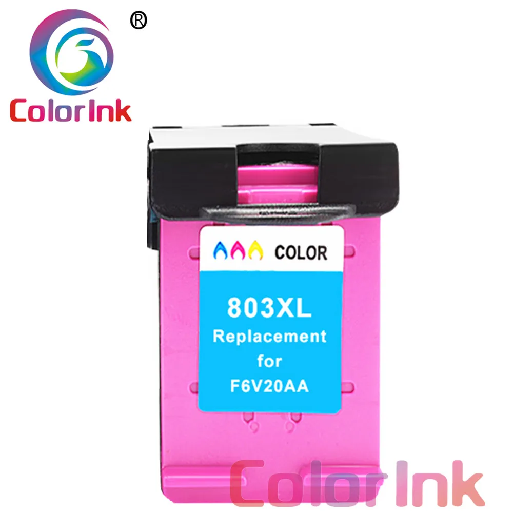 Coloink для hp 803 803XL переработанного чернильного картриджа для hp с чернилами hp Deskjet 1111 1112 2131 2132 2621 2622 2623 2628 Струйный Принтер восстановленные