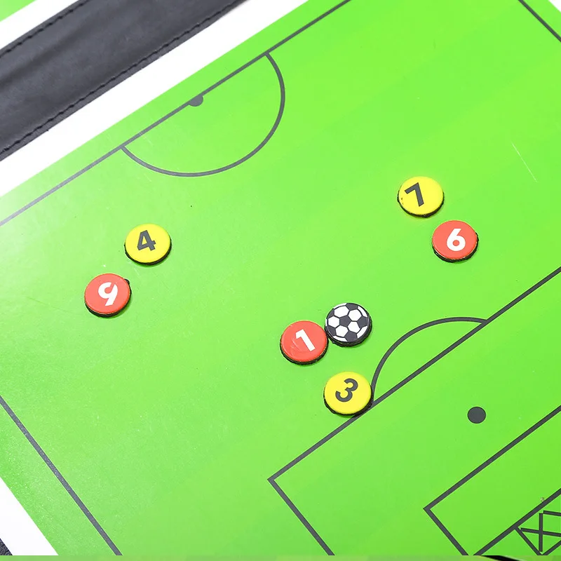 Foldable Magnetic Leather Football Tactic Board (7)