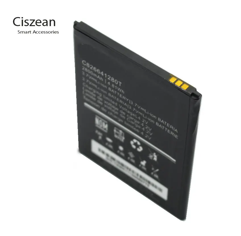 Ciszean 5x3.7 В 2800 мАч Замена литий ионная Батарея C826641280T для blu студия g плюс S510Q S510