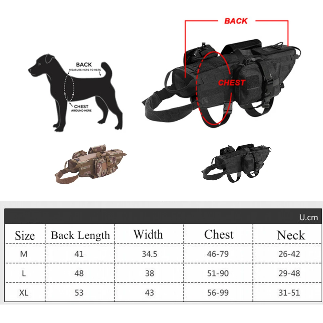 Армейские тактические жилеты для собак военная одежда для собак тренировочная нагрузка "Медвежья" упряжь спецназ тренировочный спасательный Молл жилет жгут