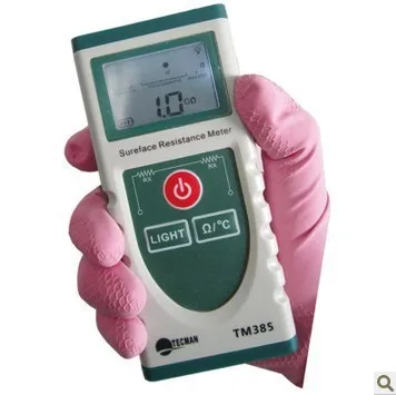 Handheld Surface Resistance Meter Electrostatic Static Electricity Tester Temperature Measurement with LCD Display Handheld Surface Resistance Meter Electrostatic Static Electricity Tester Temperature Measurement with LCD Display